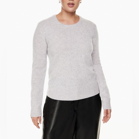 ARITZIA Babaton Mohair Alpaca Crewneck Sweater Gray Size XS - Picture 2 of 8